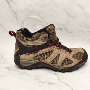 Merrell Yokota Women's Hiking Shoes Brown Sneakers Mid Ankle Support Size 7